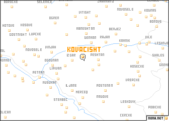 map of Kovaçisht