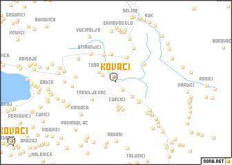 map of Kovači