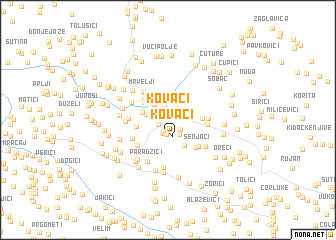 map of Kovači