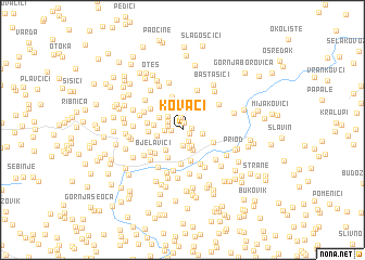 map of Kovaći