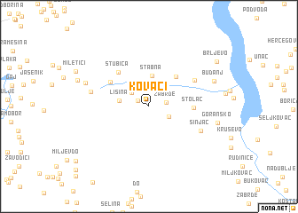 map of Kovači