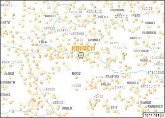 map of Kovači