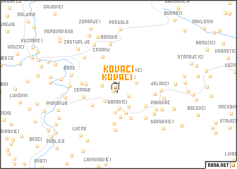 map of Kovači