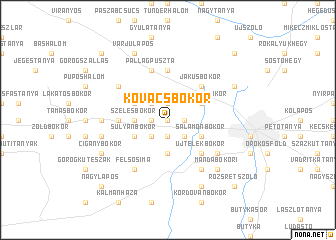 map of Kovácsbokor