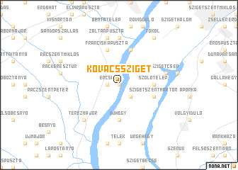 map of Kovácssziget