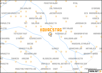 map of Kovácstag