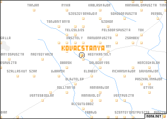 map of Kovácstanya