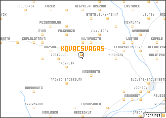 map of Kovácsvágás