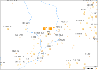 map of Kovaç