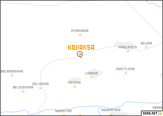 map of Kovaksa