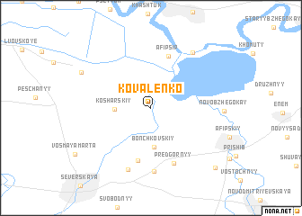 map of Kovalenko