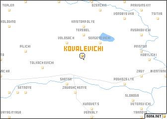 map of Kovalevichi