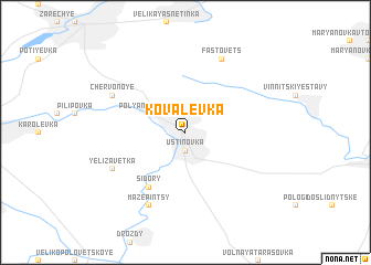 map of Kovalëvka