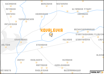 map of Kovalëvka