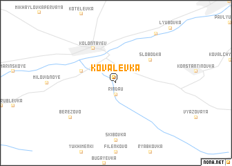 map of Kovalëvka