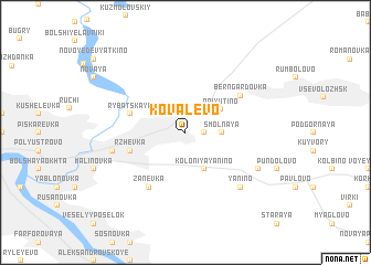 map of Kovalëvo