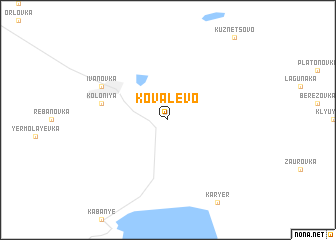 map of Kovalëvo