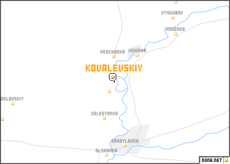 map of Kovalevskiy