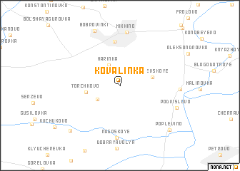 map of Kovalinka