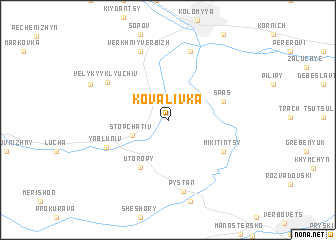 map of Kovalivka