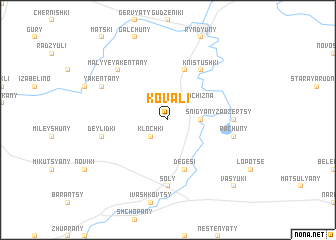 map of Kovali