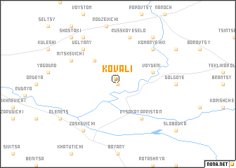 map of Kovali