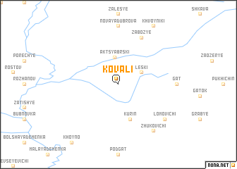map of Kovali