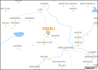 map of Kovali