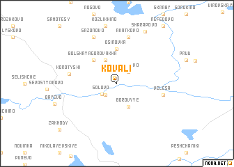 map of Kovali