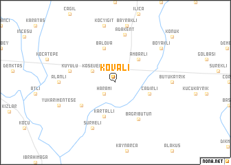 map of Kovalı