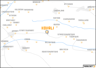 map of Kovali