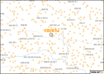 map of Kovanj