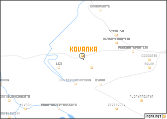 map of Kovanka