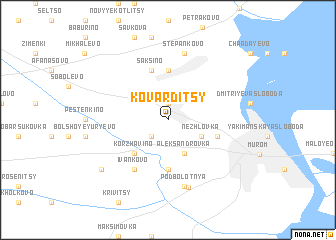 map of Kovarditsy