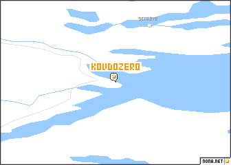 map of Kovdozero