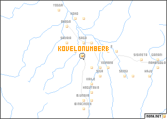 map of Kovelo Number 1