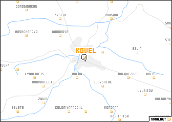 map of Kovelʼ