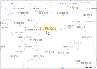 map of Koverzy