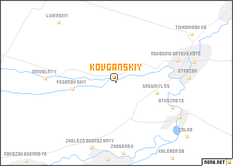 map of Kovganskiy