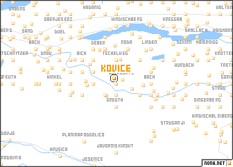 map of Koviče