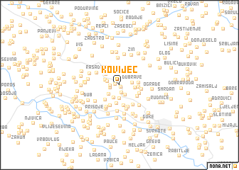 map of Kovijec