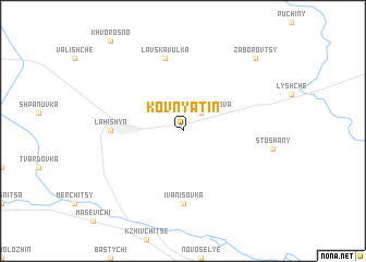 map of Kovnyatin