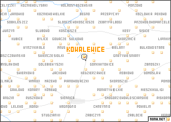 map of Kowalewice