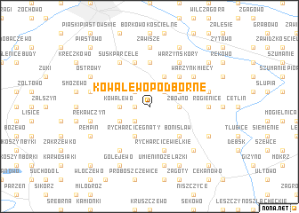 map of Kowalewo Podborne