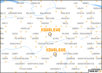 map of Kowalewo