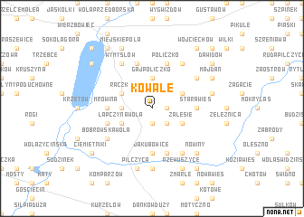 map of Kowale