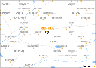 map of Kowale