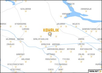 map of Kowalik