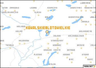 map of Kowalskie Błoto Wielkie