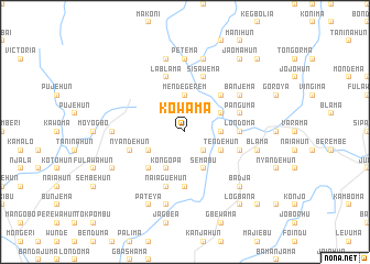 map of Kowama